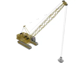 Liebherr Seilbagger 3D Model preview