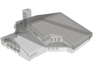 Church St.Pauls Lutheran 3D Model preview