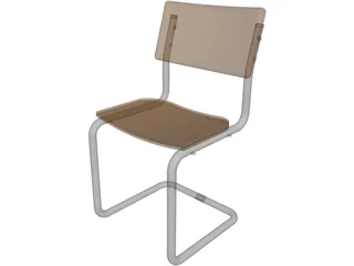 Chair Cantilever 3D Model preview