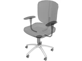 Chair Tria Secretary 3D Model preview