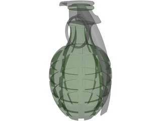 Grenade Pineapple 3D Model preview