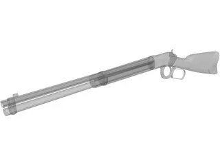 Winchester Rifle 3D Model preview