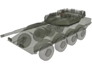 Centauro Tank Destroyer 3D Model preview