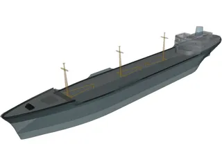 Cargo Ship 3D Model preview