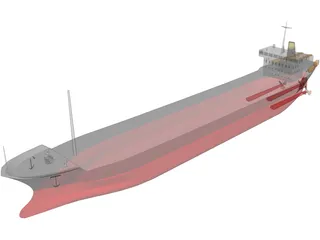 Cargo Ship 3D Model preview