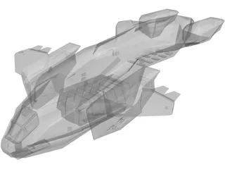 Pelican Dropship 3D Model preview