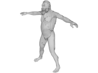 Neanderthal Man 3D Model preview