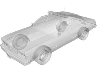 Chrysler LeBaron Police Cruiser 3D Model preview