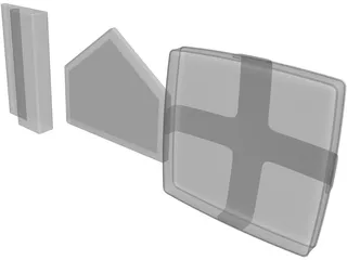 Baseball Bases 3D Model preview