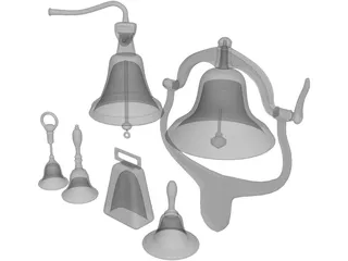 Bell Set 3D Model preview