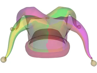 Jester Cap 3D Model preview