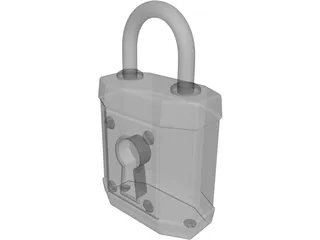 Padlock 3D Model preview