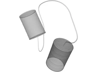 Tin Cans 3D Model preview