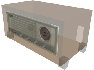 Old Radio 3D Model preview
