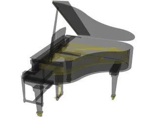 Piano 3D Model preview