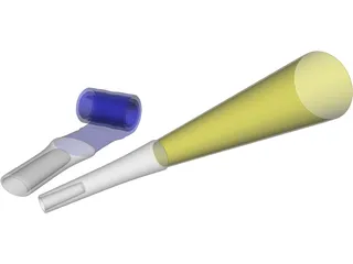 Party Blowers 3D Model preview