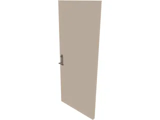 Door and Handle 3D Model preview