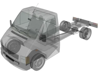 Volkswagen LT Single Cabin 3D Model preview