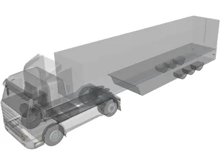 Scania 143 3D Model preview