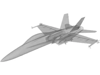F/A-18C Super Hornet 3D Model preview
