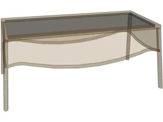Garden Table 3D Model preview