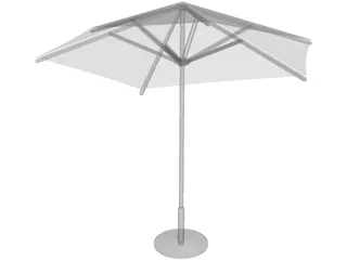 Umbrella Garden 3D Model preview
