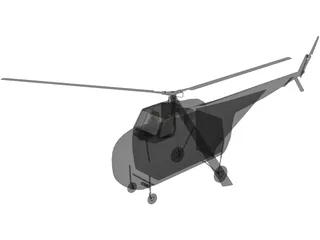 Sikorsky H-19 Chickasaw 3D Model preview