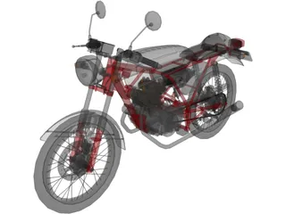 Honda Dream 50 3D Model preview