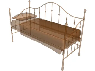 Bed Iron 3D Model preview