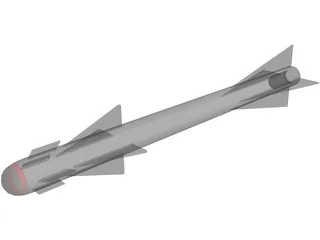 Missile AA8 Aphid 3D Model preview