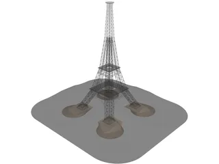 Eiffel Tower 3D Model preview