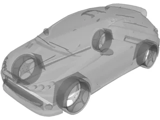 Peugeot 206 [Tuned] 3D Model preview