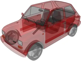 Fiat Maluch 3D Model preview