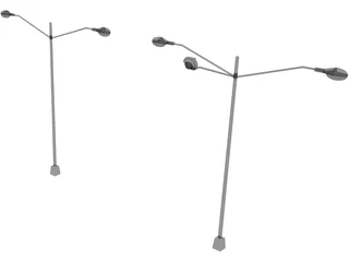 Street Lights 3D Model preview