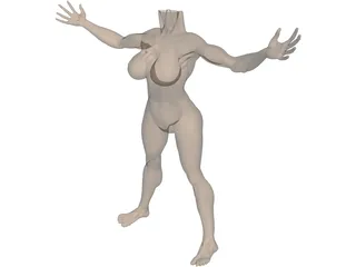 Body Female 3D Model preview