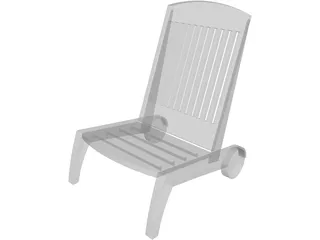 Swimming Pool Chair 3D Model preview