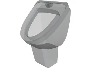 Suspended Urinal 3D Model preview