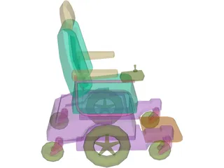 Pronto Wheelchair 3D Model preview