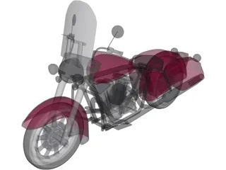 Harley-Davidson Glide 3D Model preview