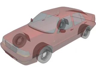 Lancia Thema 8.32 (1987) 3D Model preview