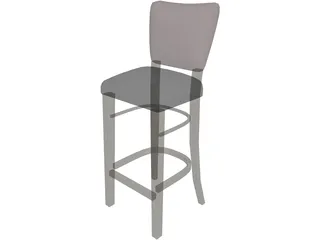 Stool Bar Princeton 3D Model preview