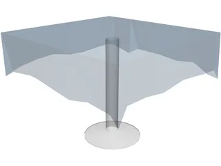 Table Cloth Princeton 3D Model preview