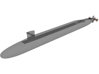 USS Ohio 3D Model preview