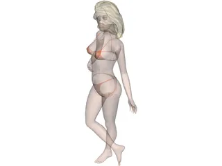 Lady 3D Model preview