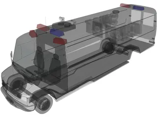 SWAT Truck 3D Model preview