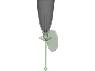 Lamp Wall 3D Model preview