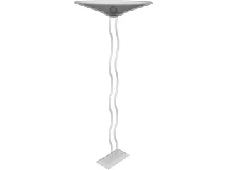 Lamp Floor Wave 3D Model preview