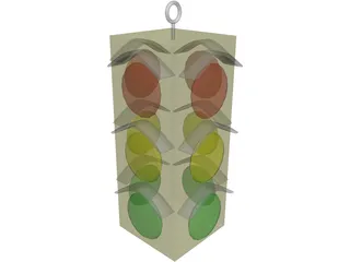 Stop Light 3D Model preview