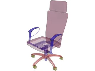 Chair Arms Exec 3D Model preview