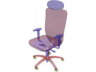 Chair Arms Headrest 3D Model preview